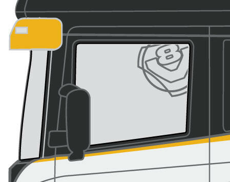 Nalepka SCANIA za stranska okna