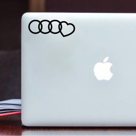 Nalepka Audi s srcem