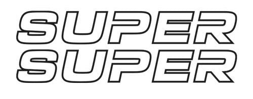 Nalepka SCANIA SUPER ("outline")