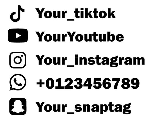 Nalepka napis socialna omrežja