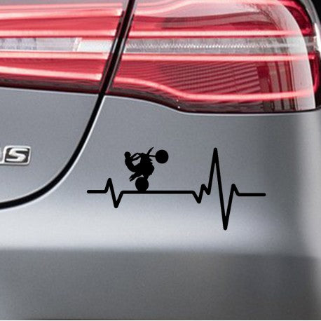 Nalepka srčni utrip z motorjem
