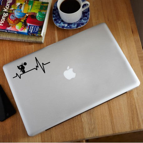 Nalepka srčni utrip z motorjem