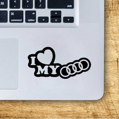 Nalepka I love my AUDI
