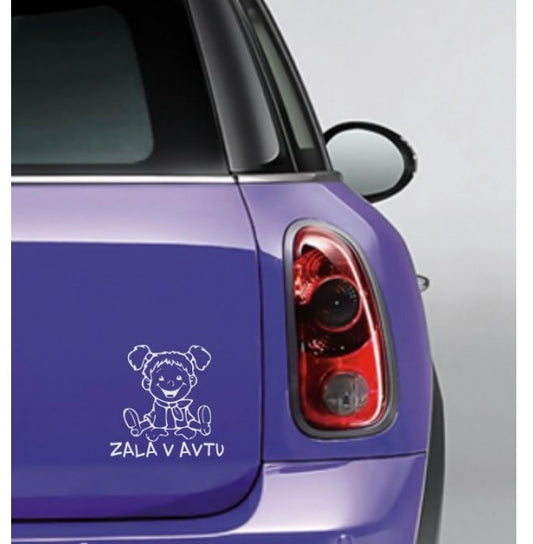 Nalepka Zala v avtu