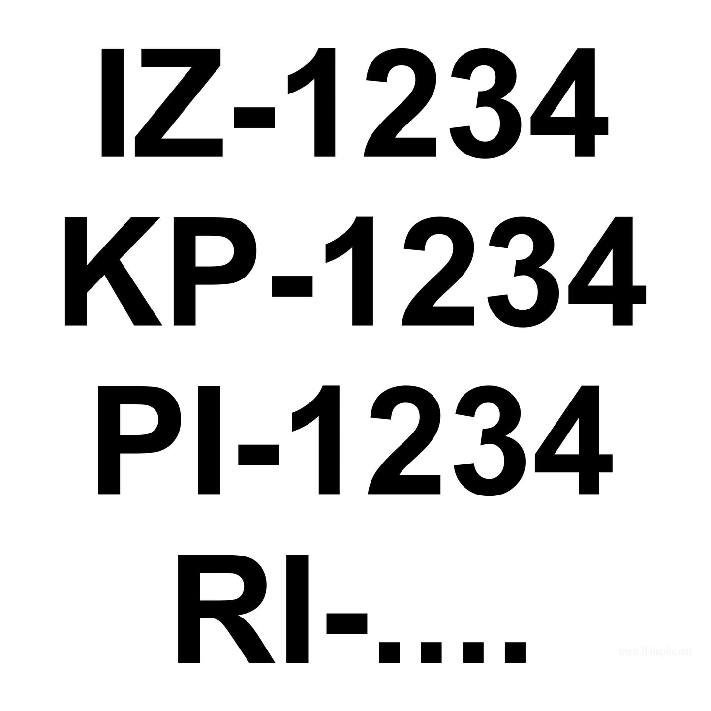 Nalepka registracijska oznaka (plovila)
