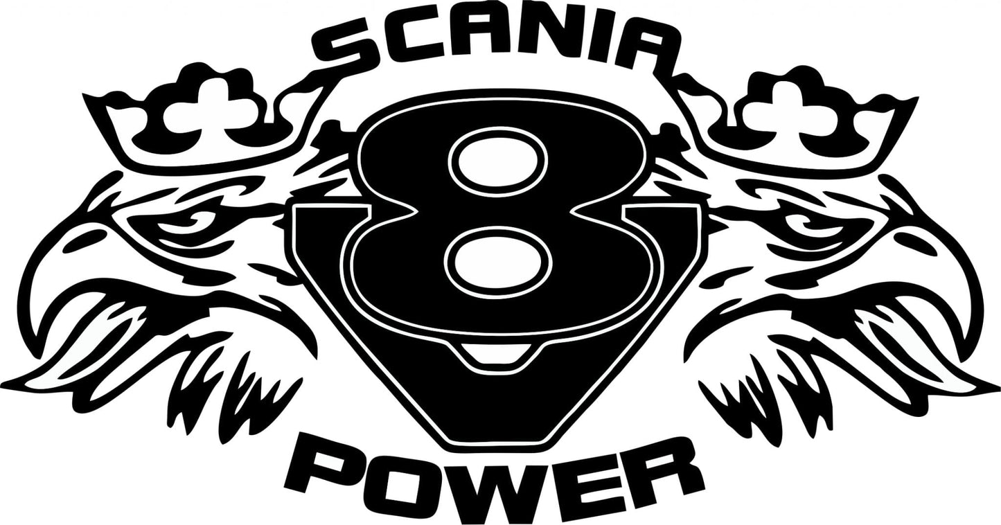 Nalepka SCANIA V8 POWER